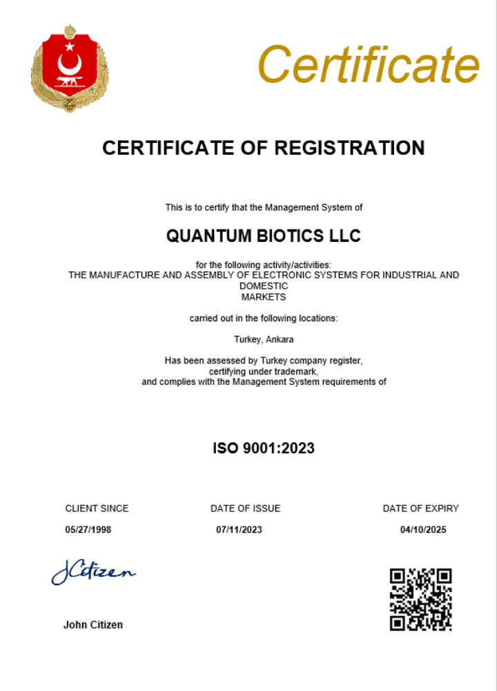 Turkey business registration certificate Word and PDF template